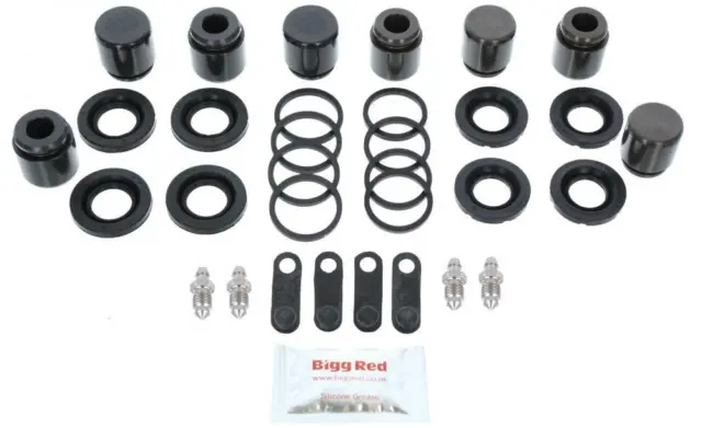 for PORSCHE BOXSTER S 986 REAR Brake Caliper Rebuild Repair Kit + Pistons