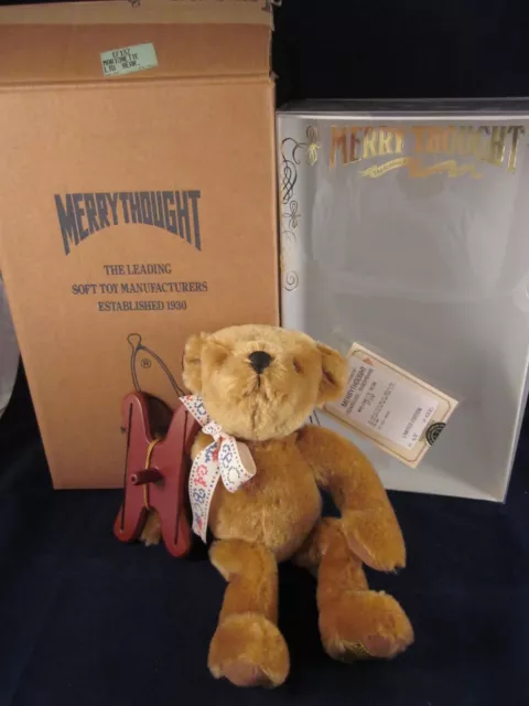 MERRYTHOUGHT Marionette Teddy Bear EF13Z 1994 Mohair Limited Edition NEW in BOX