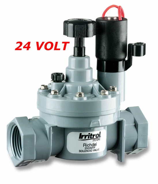 Elettrovalvola Irrigazione 1'' Ff Irritrol 2500Mtf Chiusura Lenta 24 Volt 19235