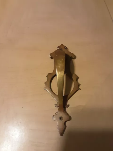 Vintage Brass Door Handle Ornate Architectural Salvage Hardware