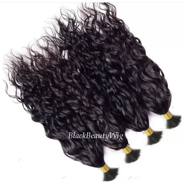 Brazilian Human Hair Bulk For Braiding Wet & Wavy Bulk Hair Extension 1Pcs/Order 3