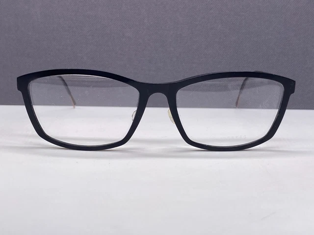 LINDBERG EYEGLASSES FRAMES woman Black Angular Rectangular Titan 1034 ...