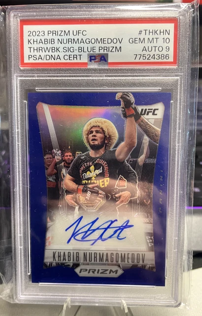 Khabib Nurmagomedov 2022 Panini Select UFC Orange Flash Prizm A Card