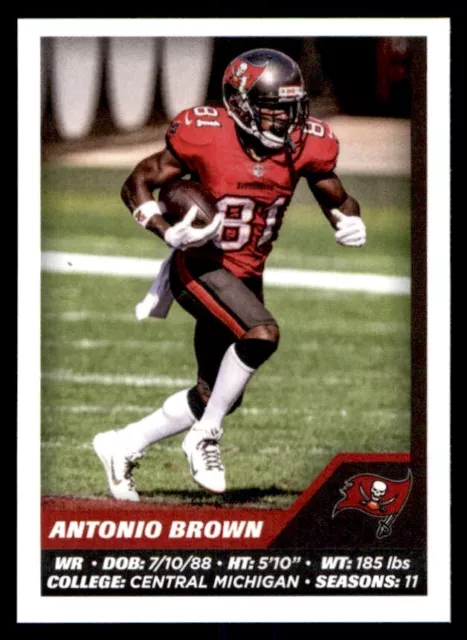 Panini NFL 2021 (Sticker) Antonio Brown Tampa Bay Buccaneers No. 481