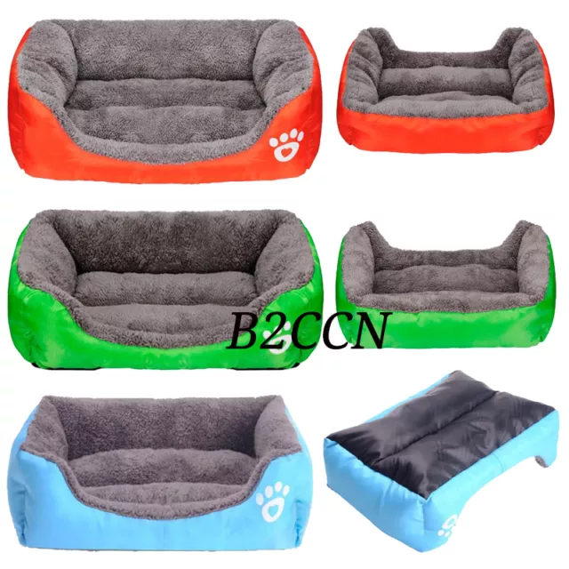 Fashion Pet Dog Cat Bed Puppy Cushion House Pet Soft Warm Kennel Dog Mat Blanket