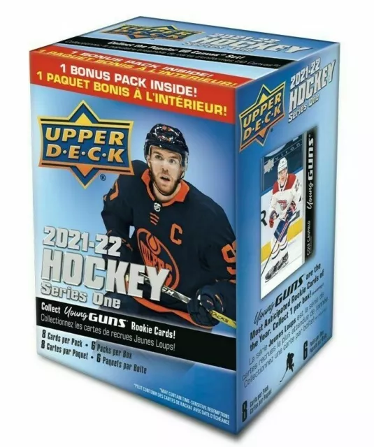 2021-22 Upper Deck Series 1 Hockey 6 Pack Blaster Box FACTORY SEALED