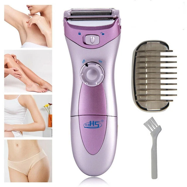 Afeitadora eléctrica de eliminación de bikini de velocidad ajustable pierna húmeda seca dama mujer