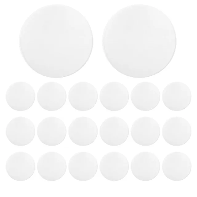 Placas acrílicas redondas transparentes, 4 discos circulares acrílicos tabla hojas en blanco M1V3