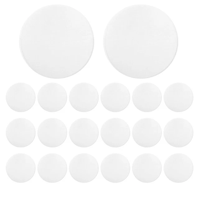 Placas acrílicas redondas transparentes, 4 discos circulares acrílicos tabla hojas en blanco M1V3