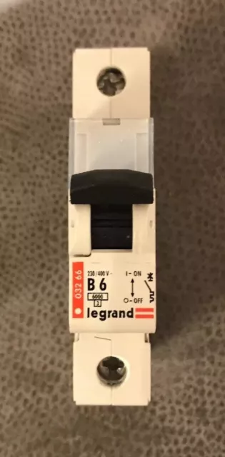 Disjoncteur Legrand 6 Amp Type B 6 Ka Mcb 032 66 03266 B6 6A Testé