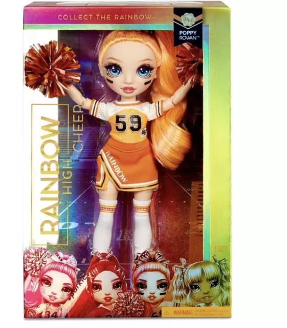 RAINBOW HIGH CHEER Doll - Poppy Rowan Cheerleader Toy Figure Doll £36. ...