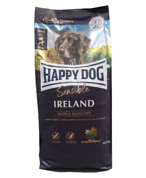 12,5kg nourriture pour chien Happy Dog IRLANDE *** TOP PRIX ***