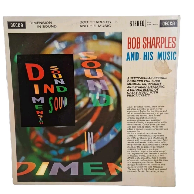 LP VINYLE BRITANNIQUE Bob Sharples And His Music Dimension In Sound