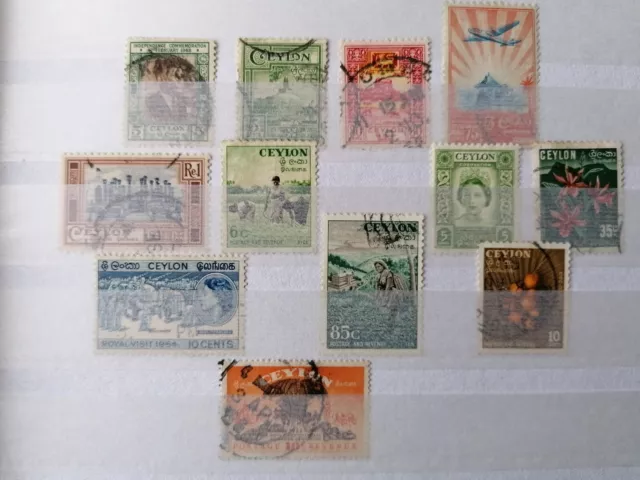 Ceylon Stamps - Small Collection E15