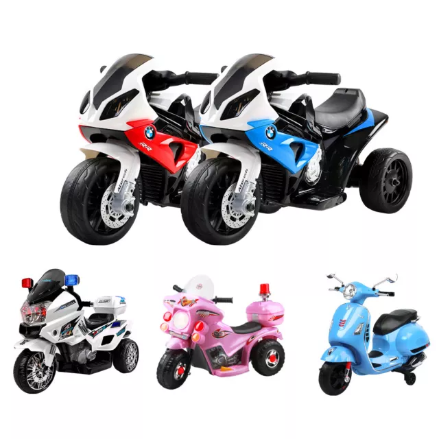 Rigo Kids Ride On Motorbike Police Car Electric Motorcycle Toy BMW Harley 12V 6V 2