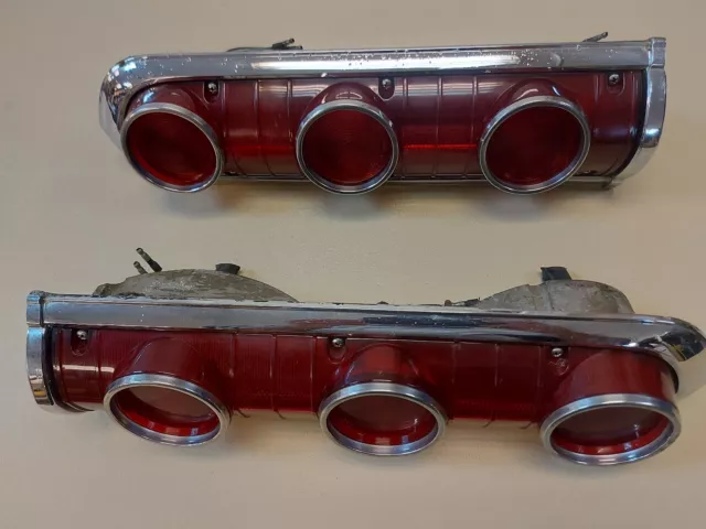 1964 Mercury Comet Cyclone Caliente Tail light Housings bezel lens pair 64 Ford 1964 Mercury Comet Cyclone Caliente Tail light Housings bezel lens pair 64 Ford
