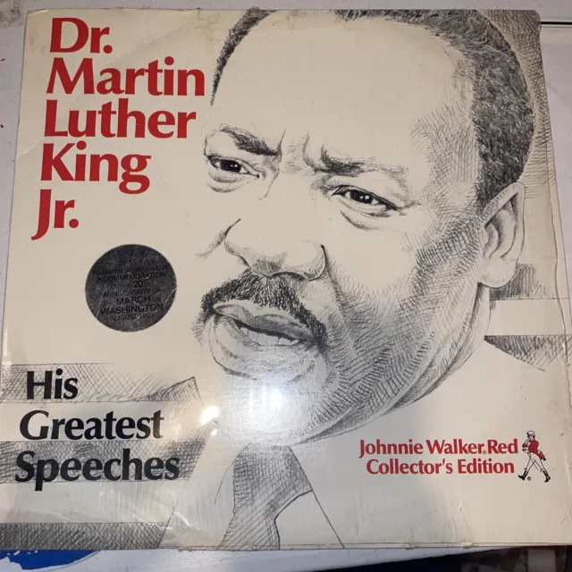 Dr. Martin Luther King Jr. His Greatest Speeches LP Vinyl 1972 Johnnie Walker Ed