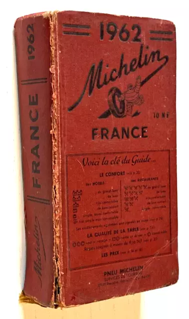 Guide Michelin Rouge 1962  - Etat Moyen