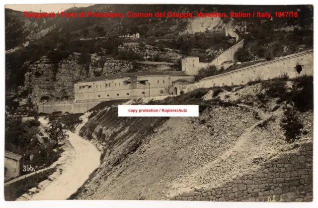 K.u.k. Foto Talsperre,Forti Primolano,Italien,kuk photo Cismon,Grappa,italy,ww1
