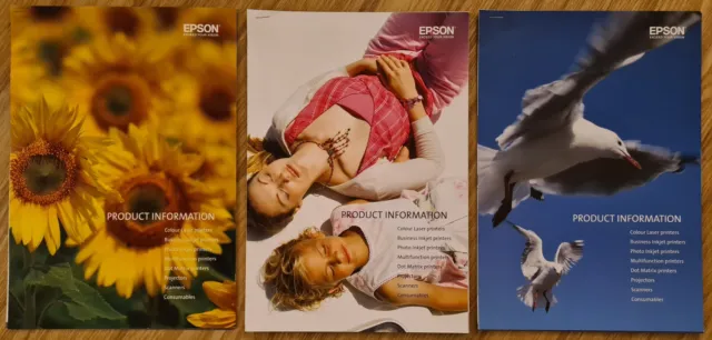EPSON - 3x Product Information Brochures (2006)
