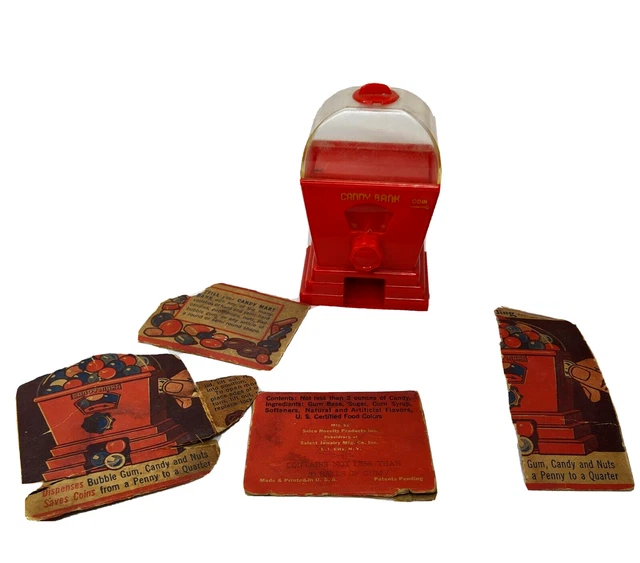 VINTAGE CANDY MART Bank Toy Vending Machine Selco Novelty 1940's 17.49