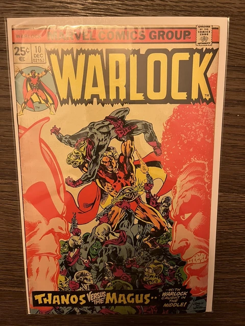 Warlock 10 Comic Book Vintage Marvel Thanos Vs Magus Dec