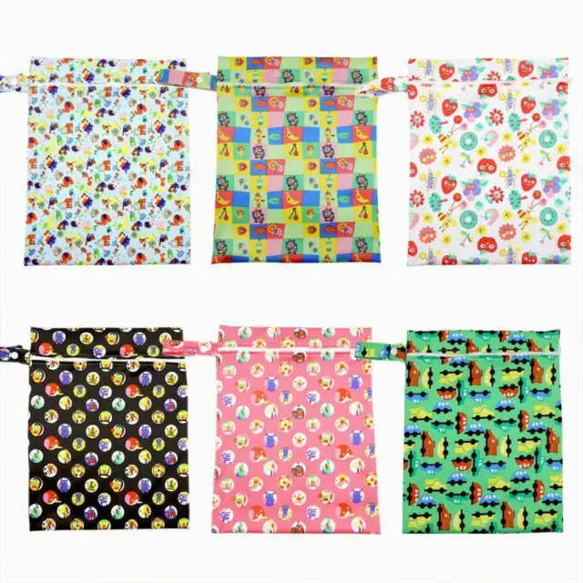 Baby Waterproof Wet Nappy Bag Cloth Nappies infant Double Diaper Reusable bag