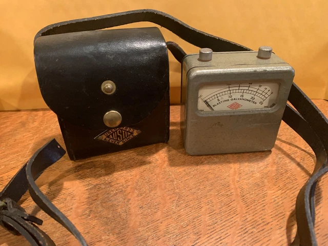 Vintage Austin Blasting Galvanometer with leather case Bethlehem Instrument PA
