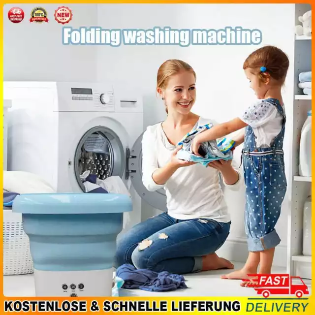 Mini Folding Washing Machine Household Portable Personal Travel Cleaning Washer