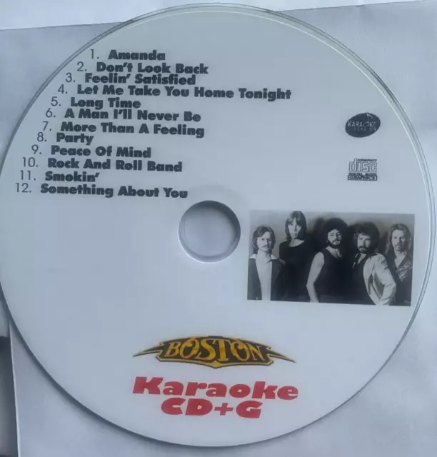 CUSTOM KARAOKE BOSTON TOM SCHOLTZ  BRAD DELP RARE 12 GREAT SONGS cdg CD+G AMANDA