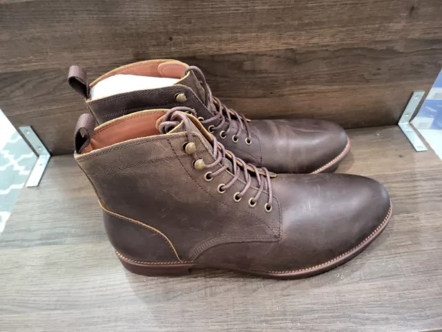 Vince Camuto Men's Lannie Leather Jack Boot Mocha 12M New 3