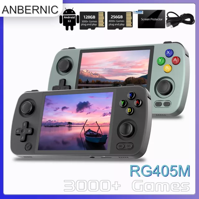 ANBERNIC RG405V 4 IPS Android 12 128gb IPS Handheld Console Transparent  Purple $239.00 - PicClick AU