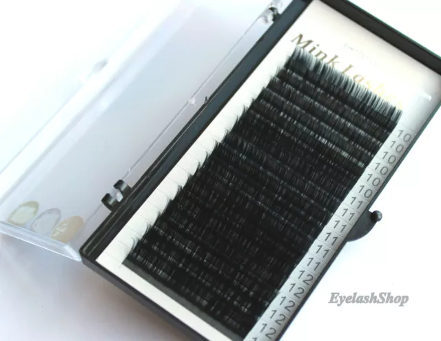 Volumentechnik C Curl 0,03 3 Längen Mix 3D 4D 5D 6D Mink Lashes Nerzwimpern Silk