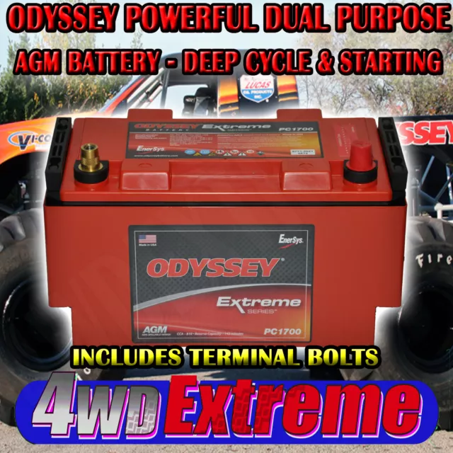 Odyssey Pc1700 Agm Dry Fit Battery Bmw  Audi Landrover Jeep Pc1700Mjt Deep Cycle