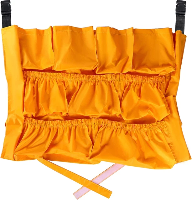 Trash Can Caddy Bag, 12 Pockets Garbage Bin Caddy Organizer for Cleaning Tools a