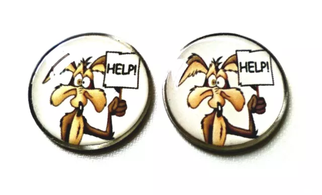 anneys ~TWO - 20mm GOLF  BALL  MARKERS - coyote~