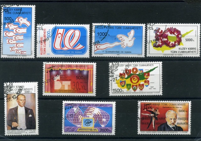 Kl. Lot Briefmarken Türkisch-Zypern  1993
