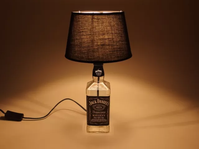 Jack Daniels - Flaschen Lampe Tischlampe LED 220V mit Schalter ORIGINELL S2 0,7L