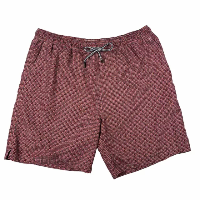 Peter Millar Mens Swim Trunks Size XLARGE Water Drop Lined Drawstring Pockets