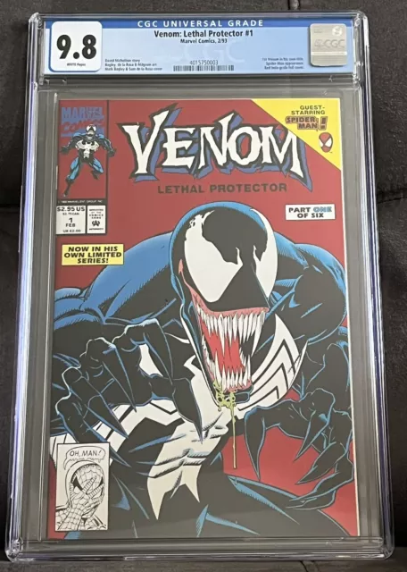 Venom Lethal Protector #1 CGC 9.8 First Venom In Own Title Marvel