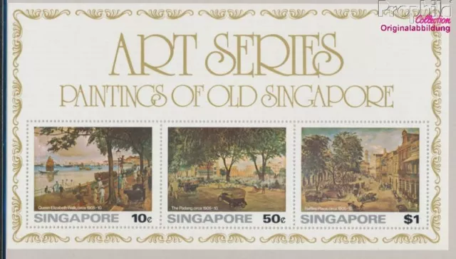 Briefmarken Singapur 1976 Mi Block8 postfrisch Kunst (10331435