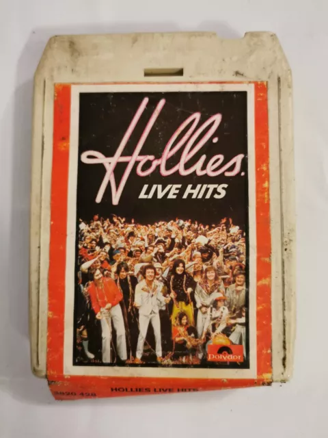 THE HOLLIES - Live Hits - 8 Track Cartridge Tape Cassette