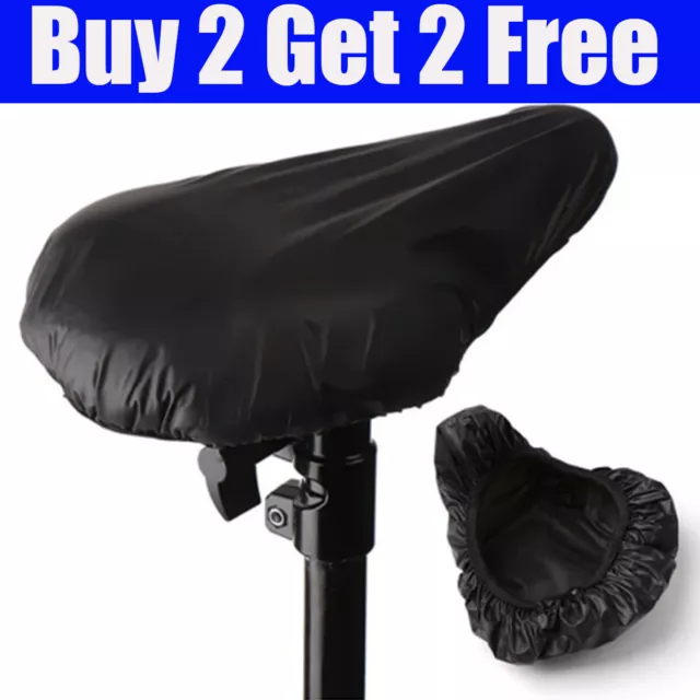 Waterproof Bike Seat Cover Bicycle Saddle Rain Protective Dust Resistant Black