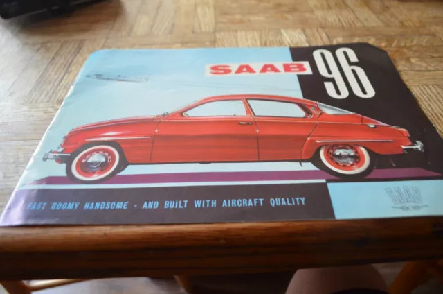 1960 SAAB 96 Original Sales Brochure