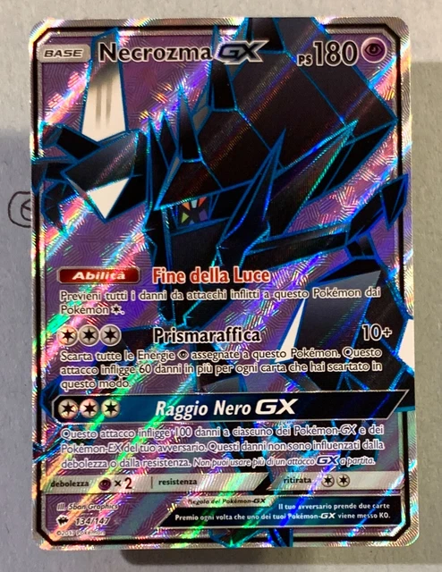 Pokemon Necrozma GX 134/147 Full Art Ultra Rara Mint/NM Ita