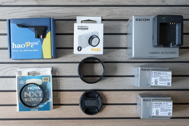 Accessories bundle for Ricoh GR IIIx (No camera, accessories only!)