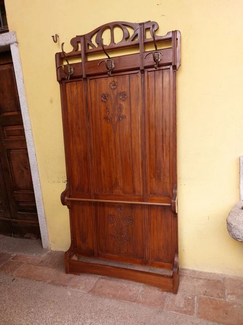 ATTACCAPANNI APPENDIABITI LIBERTY NOCE INTAGLI DA PARETE CAPPOTTIERA 105x208cm