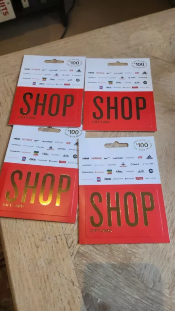 TCN Gift Cards $100x4 ($400) Adidas, Cotton On, Nike