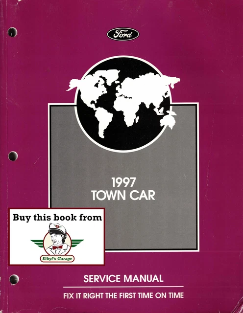 1997 Ford Lincoln Town Car Shop Repair Service Manual