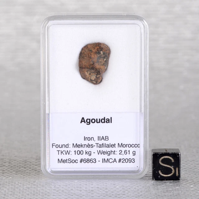 Meteorite Ferreuse Iiab Agoudal (Imilchil) Atlas Marocco 2,61 G #B185-4
